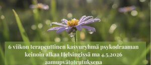 6 viikon psykodraamaryhmö 4.5. - 8.6.2026